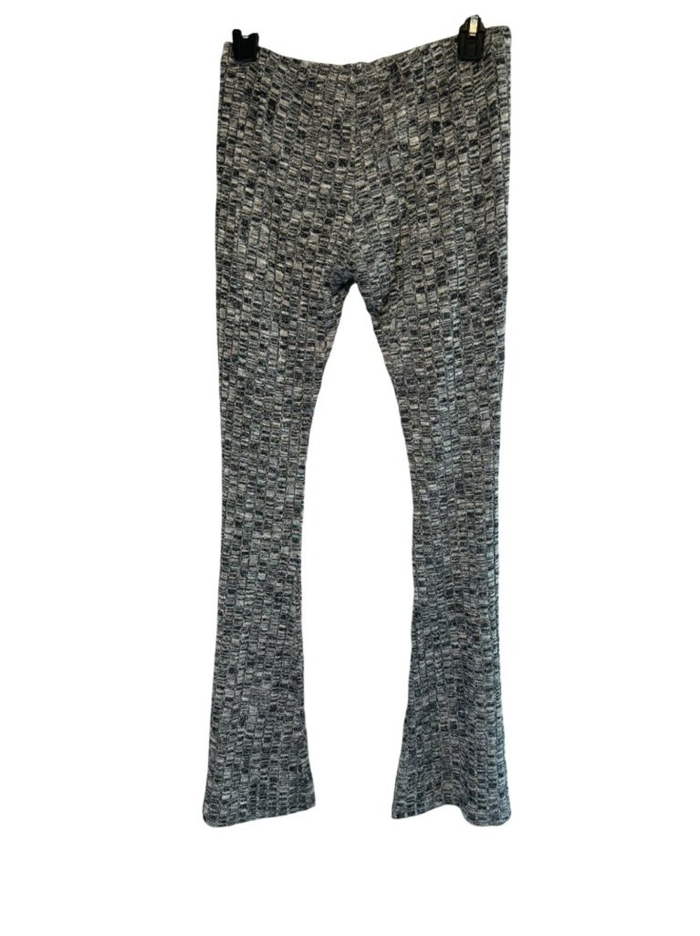 2/$30 MOD M Stretch Knit Pants Black White Gray Tight Bell Bottoms